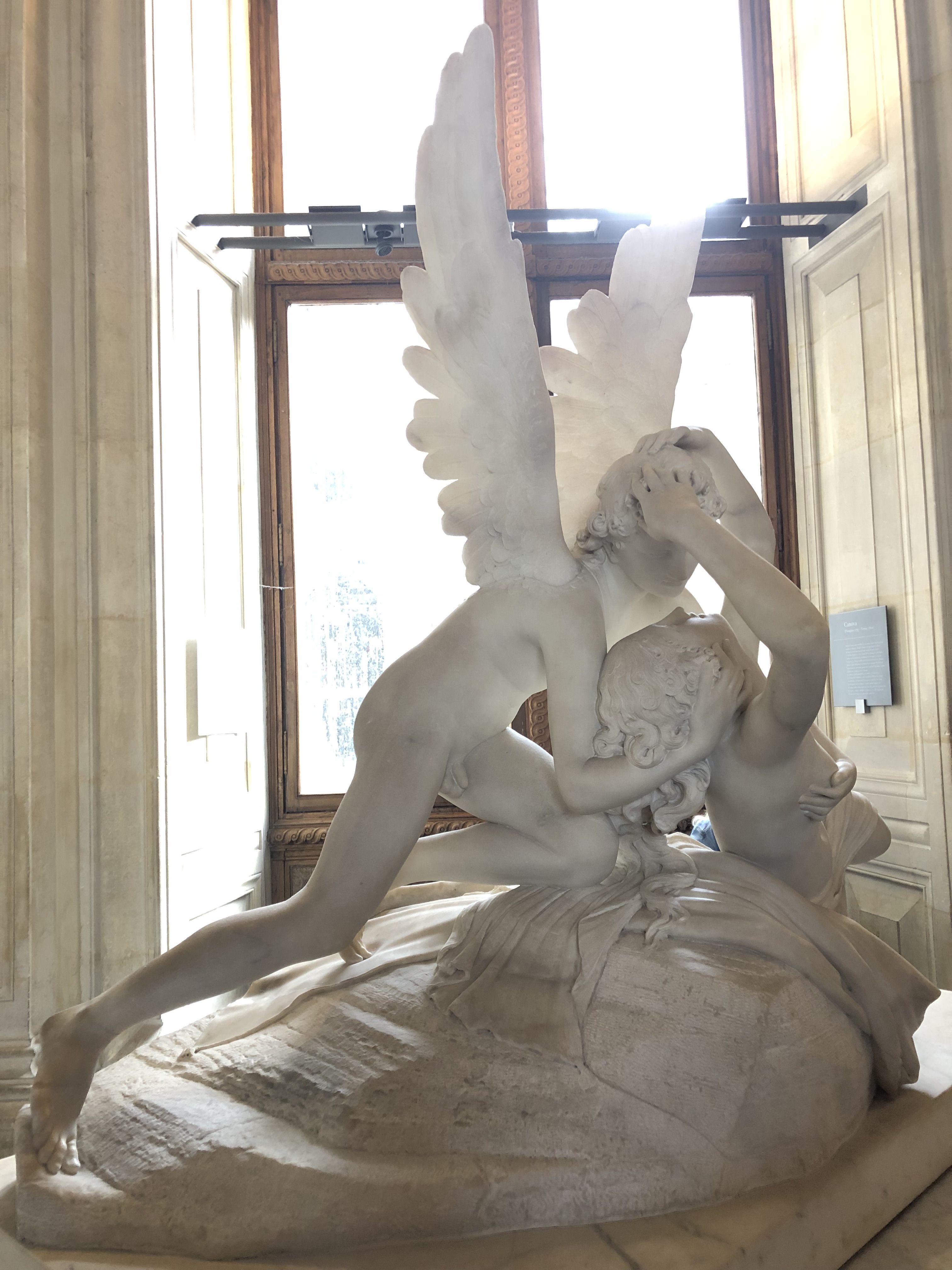 Paris - Jenny Rojas Apr19 - Jennyskyisthelimit - The Louvre Museum (108) Denon Wing - Psyche Ranimee par le baiser de L Amour